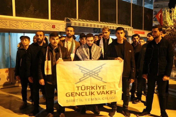 Siirt TÜGVA'dan BMGK'nin Gazze'de acil insani ateşkes karar tasarısını veto eden ABD'yi kınama