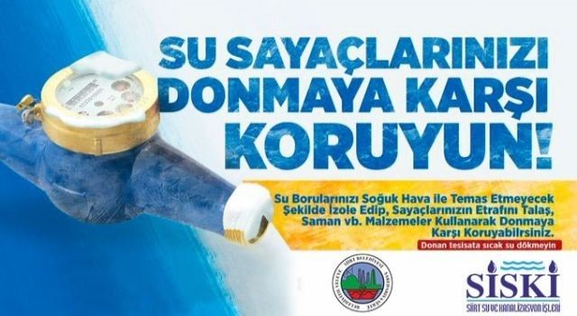 Siirt'te 'don'a karşı sayaçları koruyun uyarısı