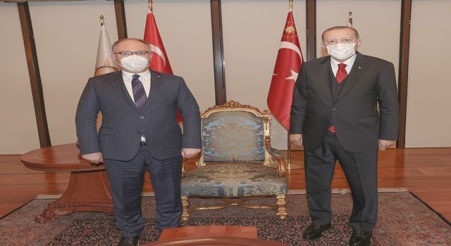Sivas Belediye Başkanı Hilmi Bilgin, Cumhurbaşkanı Erdoğan'la görüştü