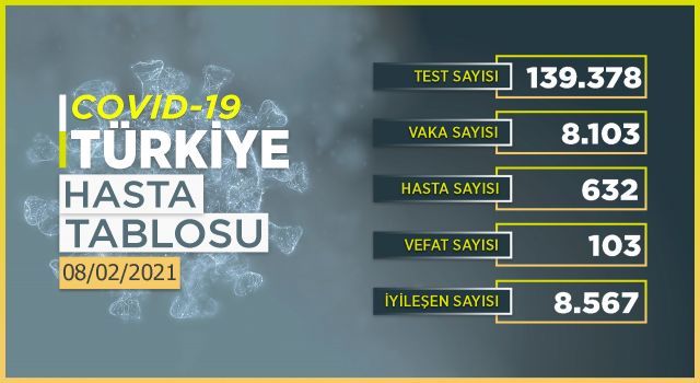 Son 24 saatte 8 bin 103 yeni vaka