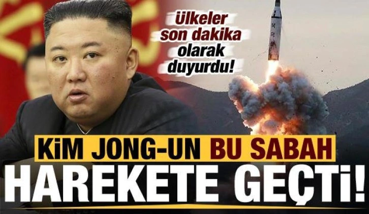 Son dakika: Kim Jong-un yine yaptı yapacağını! Balistik füze denemesi korkuttu