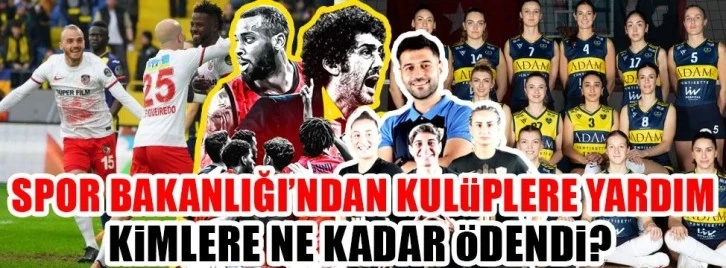 Spor Bakanlığı kulüplere ne kadar ödedi?