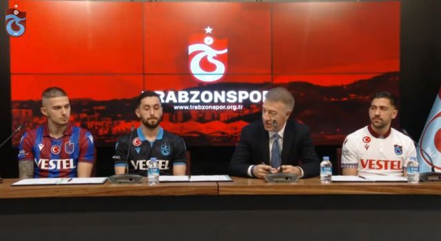 Trabzonspor, yeni yıldızları için imza töreni düzenledi