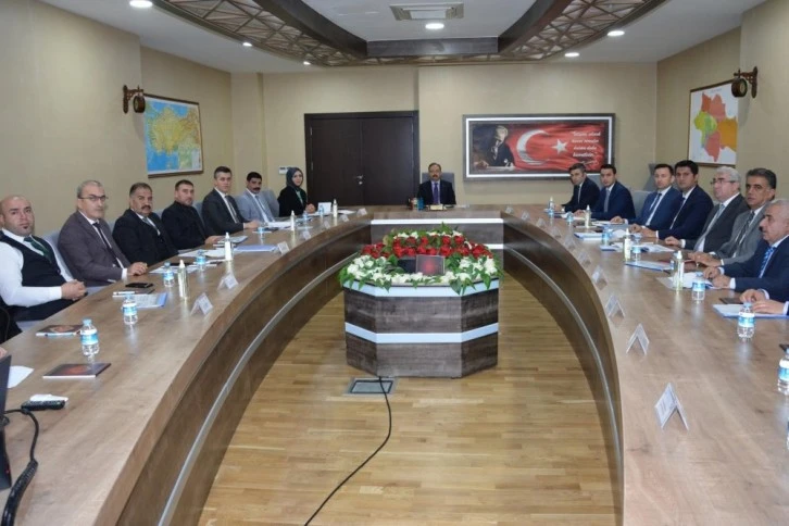Vali Dr. Kemal Kızılkaya Başkanlığında KÖYDES Toplantısı yapıldı
