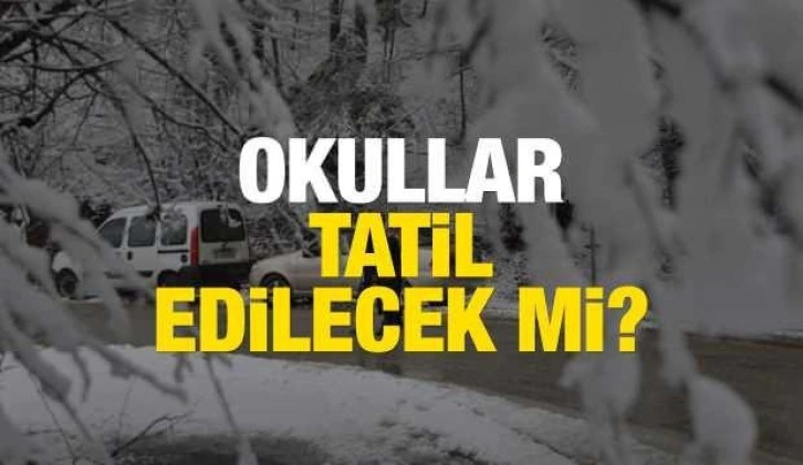 Yarın okullar tatil mi? 21 Aralık’ta kar tatili olan iller…