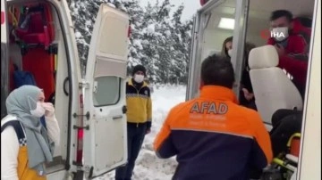 AFAD ve UMKE ekipleri 35 kilometrelik yolu 12 saatte aşarak yardım bekleyen hastayı kurtardılar