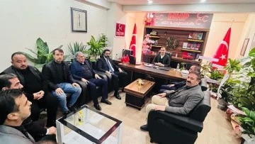 AK Parti Heyetinden MHP İl Başkanı Tükenmez’e Hayırlı Olsun Ziyareti