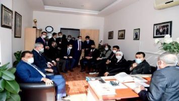 AK Parti Malatya heyetinden Gazeteciler Cemiyeti&#039;ne ziyaret