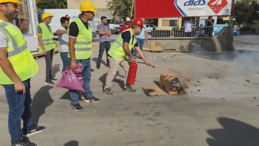 Aras Kargo Siirt Şubesi'nde Yangın Tatbikatı Ger&ccedil;ekleştirildi