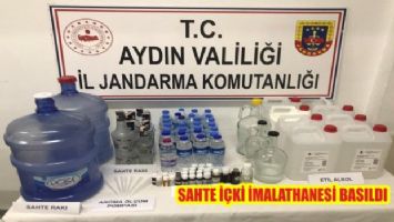 Aydın Didim&#039;de sahte içki operasyonu