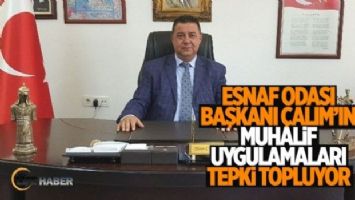 Aydın Kuşadası esnafı, Oda Başkanı&#039;nın muhalif uygulamalarına tepki gösterdi