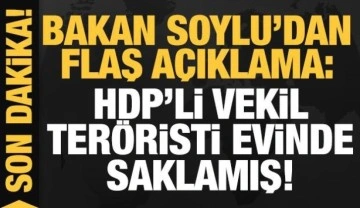 Bakan Soylu'dan flaş açıklama: Tahir Güven'i öldüren teröristi HDP'li vekil saklamış