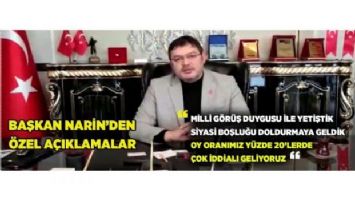 Başkan Narin: Ülke &#039;Yeniden Refah&#039;a kavuşacak