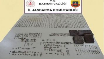 Batman&#039;da çok sayıda tarihi esere el konuldu