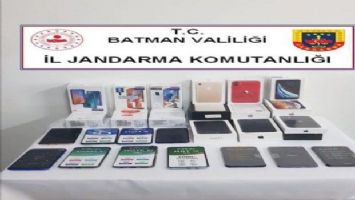 Batman&#039;da Jandarmadan kaçak telefon baskını!