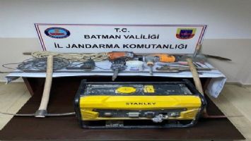 Batman&#039;da kaçak kazı yapanlara baskın