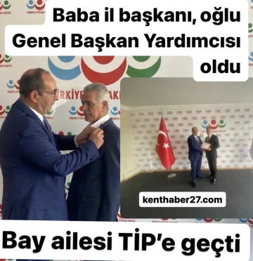 Bay ailesi Sinan Oğan’ın Türkiye İttifak Partisi’ne geçti.