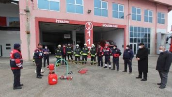 Bayburt İtfaiyesi&#039;nin eğitimleri sürüyor