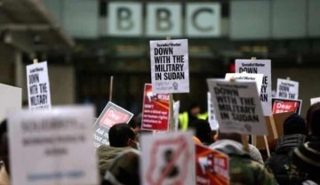 BBC, Sudan yayınları nedeniyle protesto edildi