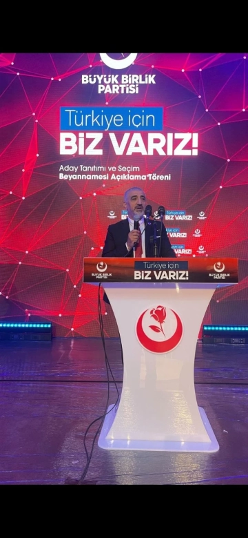 BBP adayı Kızılaslan, Gaziantep’e hizmet şereftir.