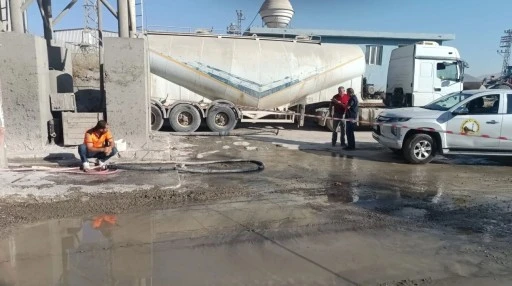 Beton Santralinin Faaliyetleri Durduruldu