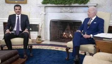 Biden ve Katar Emiri Al Sani Beyaz Saray'da görüştü