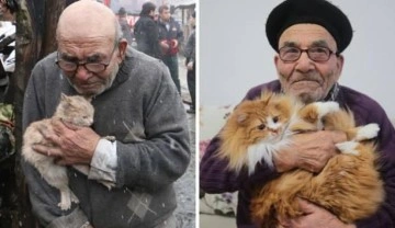 Bolu'da yangından kedisiyle kurtulan Ali dededen haber var: Kedilerini çok özlüyor