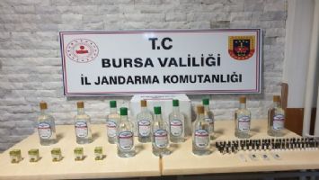 Bursa Jandarma&#039;dan sahte içki operasyonu