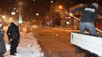 Bursa Yenişehir&#039;den zorlu kar mesaisi