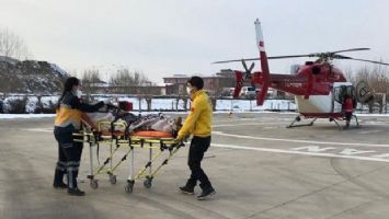 Bursa&#039;da helikopter ambulans 78 yaşındaki hasta için havalandı