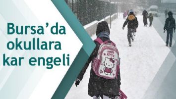 Bursa&#039;da okullara kar engeli