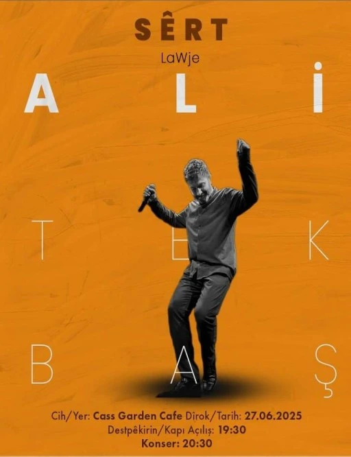 Cass Garden Cafe’de Müzik Ziyafeti: Ali Tekbaş Siirtlilerle Buluşuyor