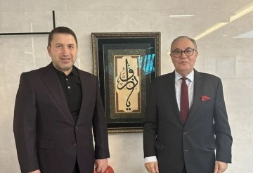 Cezayir Büyükelçisi Amar Belani Siirt TSO Başkanı Güven Kuzu’yu Ziyaret etti