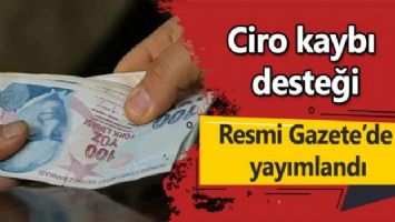 Ciro kaybı desteği Resmi Gazete&#039;de yayımlandı