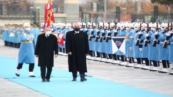 Cumhurbaşkanı Erdoğan, Arnavutluk Başbakanını resmi törenle karşıladı