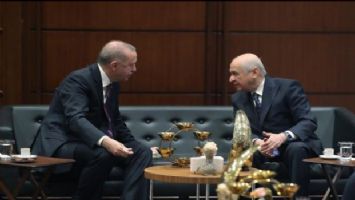Cumhurbaşkanı Erdoğan, Bahçeli ile bir araya geldi