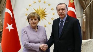 Cumhurbaşkanı Erdoğan, Merkel ile görüştü