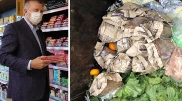 Cumhurbaşkanı Erdoğan'ın alışveriş yaptığı marketten gelen görüntüler tepki çekti