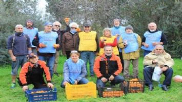 Datça&#039;da 200 kilogram mandalina ihtiyaç sahiplerine dağıtıldı