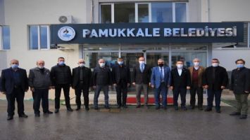 Denizli&#039;de muhtarlardan Pamukkale Belediyesi&#039;ne ziyaret