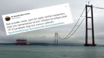 Dev köprünün çelik hatları Kayseri&#039;den