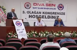 Diva-Sen Siirt Şubesi 3. Olağan Genel Kurulu yapıldı