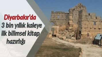 Diyarbakır&#039;da 3 bin yıllık kaleye ilk bilimsel kitap hazırlığı