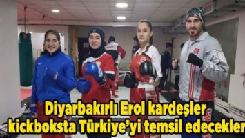 Diyarbakırlı Erol kardeşler kickboksta Türkiye&#039;yi temsil edecekler