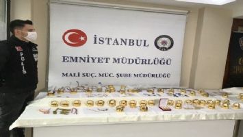 Ele geçirilen sahte ve ayarı düşük altınlar emniyette sergilendi