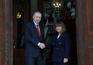 Erdoğan, Yunanistan Cumhurbaşkanı Sakellaropoulou İle Görüştü