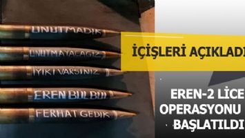 Eren 2 operasyonu başlatıldı