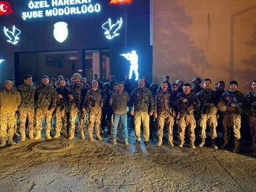 Fırat Kalkanı bölgesinde görevli özel harekât polisleri geri döndü