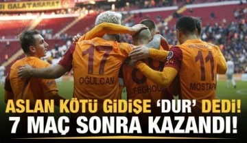 Galatasaray 7 maç sonra kazandı!