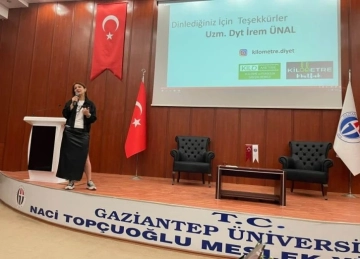 GAÜN Naci Topçuoğlu Meslek Yüksekokulu’nda Sağlıklı Beslenme Semineri